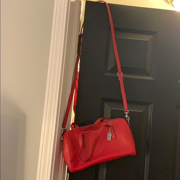 Coach red crossbody purse - Picture 2 of 5